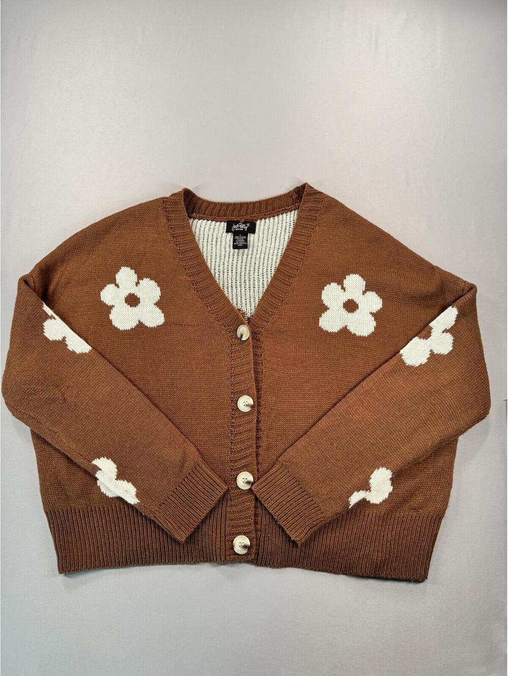 Just Polly New York | Large | Floral Cardigan Sweater